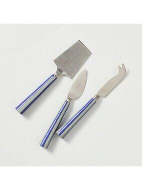 3 Hearth & Hand  Magnolia  Stainless Steel Cheese Knives Set Stainless Steel